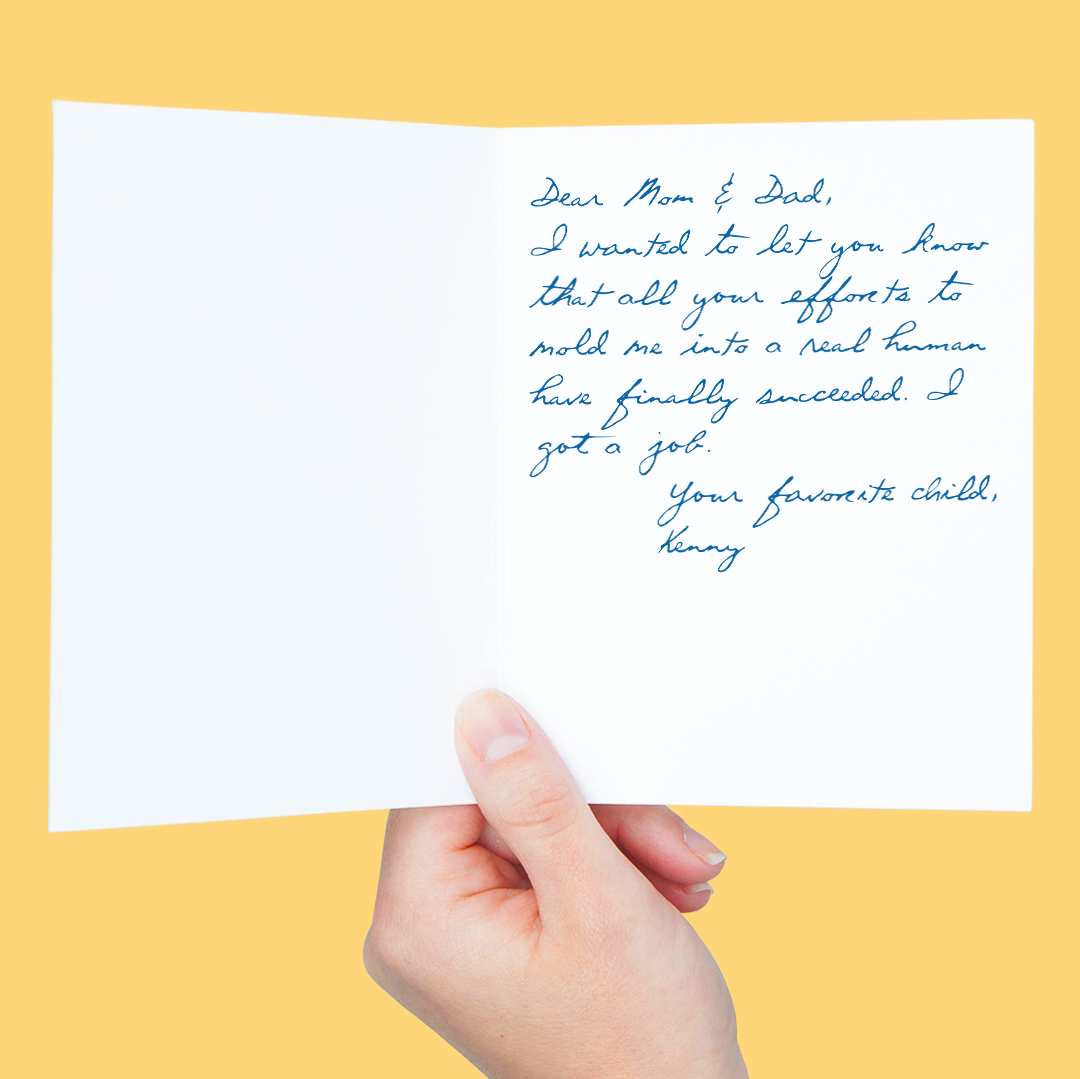 Kelsey Cabral Design - Gift Letter Design